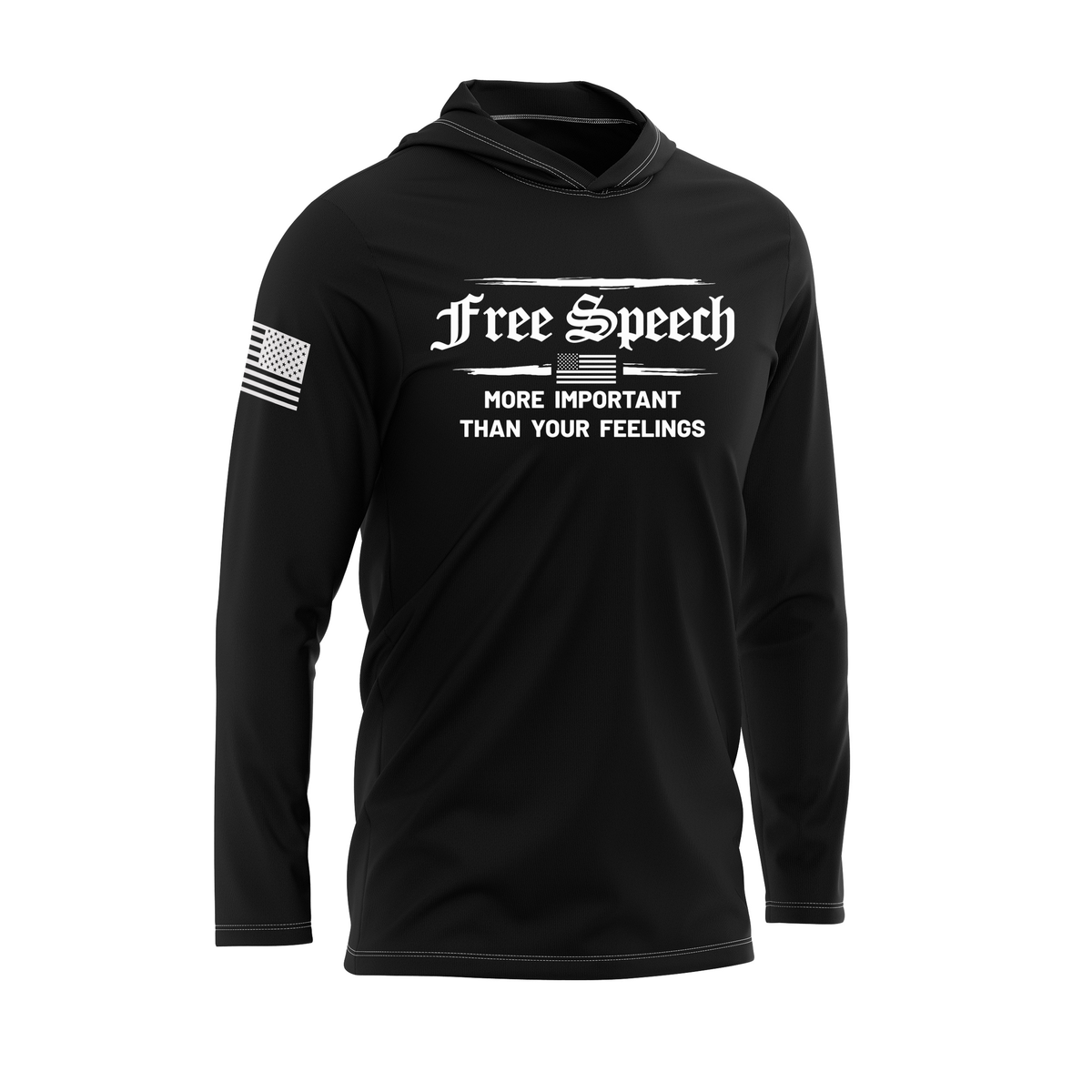 Free Speech SPF30 Patriotic Performance Hoodie