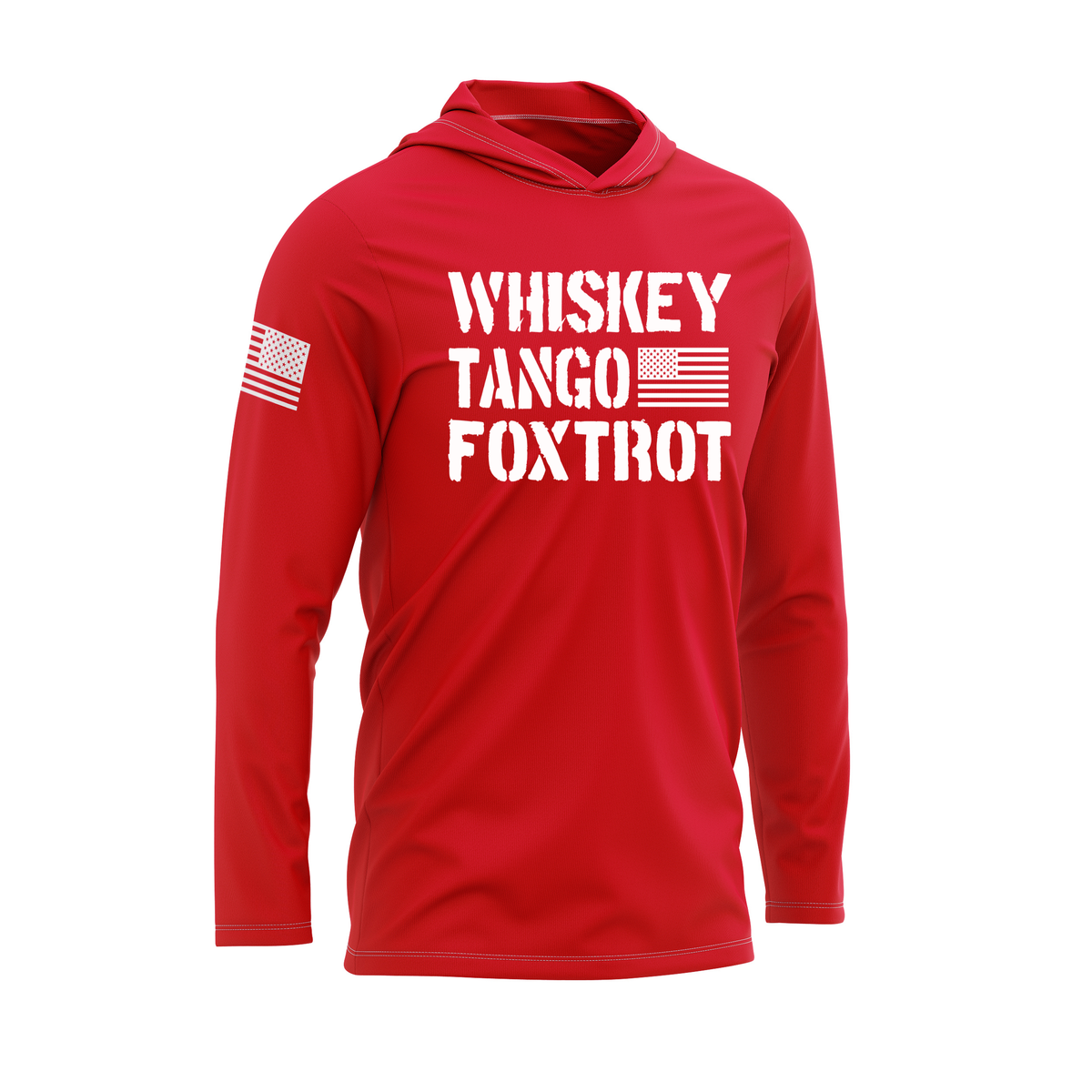 WTF SPF30 Patriotic Performance Hoodie